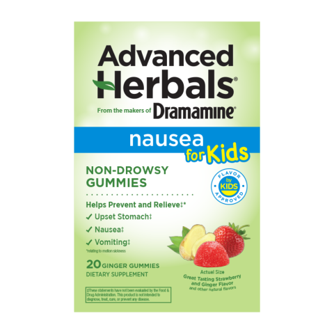 Advanced Herbals by Dramamine Non-Drowsy Gummies for Kids