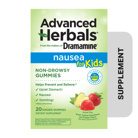 Advanced Herbals by Dramamine Non-Drowsy Gummies for Kids Supplement