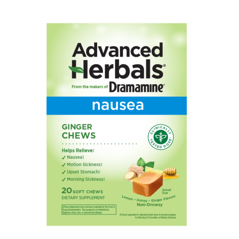 Advanced Herbals by Dramamine Ginger Chews